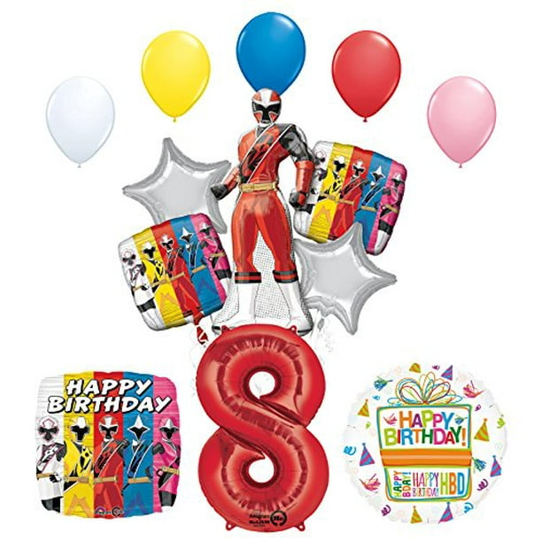 8 POWER RANGERS Turbo FAVOR BAGS ~ Birthday Party Supplies Loot Treat Sacks